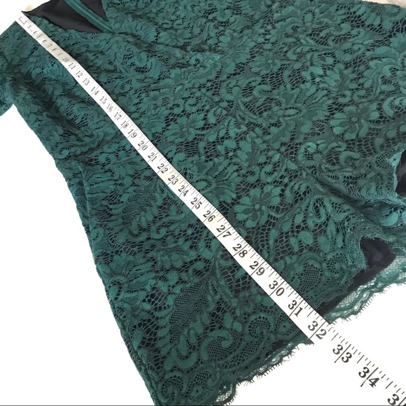 Chelsea28 Emerald Lace Romper - Picture 8 of 8